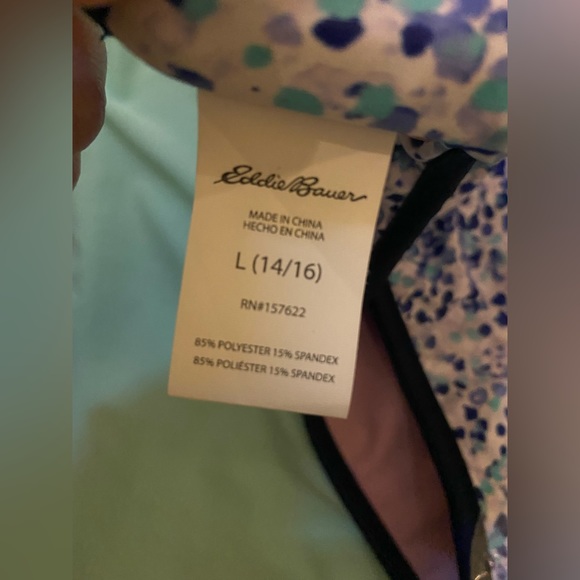 NWOT Eddie Bauer Kids Swim Suit with Reversible Bottoms sz:L (14/16) Kids - Picture 3 of 12